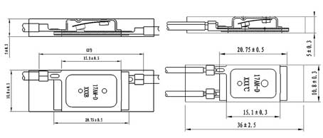 Different wiring methods of 17AM+PTC thermal protector