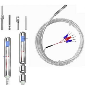 PT100 sensor with high temperature resistant silver-plated shielded polyethylene wire