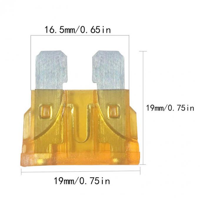 Drawing of ATS ATO ATC Medium Blade Fuse