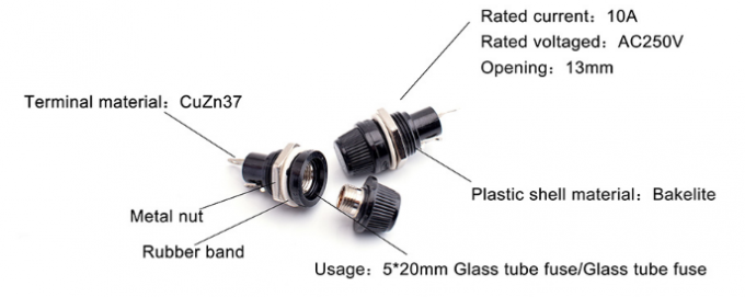 Function introduction of R3-12 fuse holder panel mount