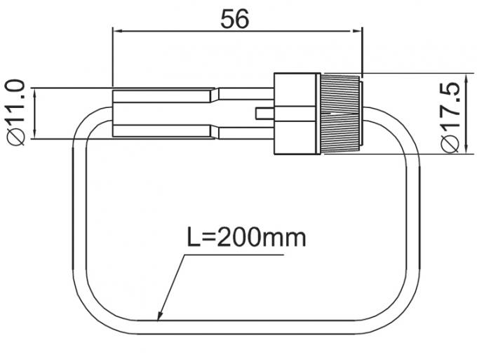 Free Hanging 6 X 32 Fuse Holders With 12AWG 14AWG Cable