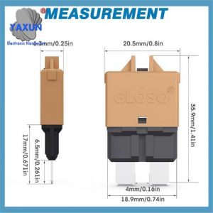 GLOSO E39 Manual (T3) Reset Low Profile ATC ATO Circuit Breakers Fuse