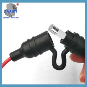 IP67 AGC Waterproof Inline Fuse Holder Black Splash Resistant