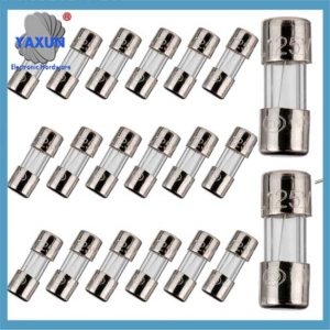 Mini Fuse 3.6x10mm 0.14x0.39 Inch F2.5AL125V-250V Fast-Blow Glass Fuses