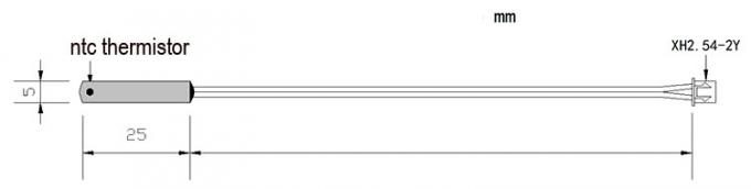 NTC Temperature Sensor Dimension & Structure