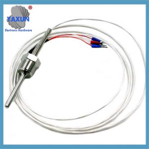 RTD Pt100 Ohm Sensor Temperature Control Thermocouple Probe,1/2'' Thread with M12 Molded Connectors | PR-22-3-100-A-M6-100-M12