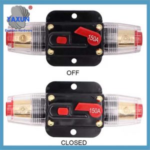 100 Amp Car Audio Circuit Breaker with Inline Fuse Protector Circuit Breaker