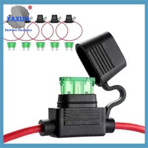 12 AWG Inline Fuse Holder with 30 Amp ATO-ATC Standard Blade Fuse