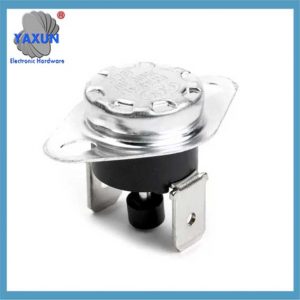 Custom KSD301 Normally Open Bimetal Thermal Switch 10A 6.3mm Manual Reset