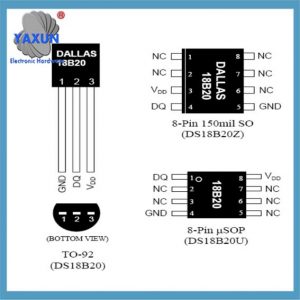 DS18B20 chip package structure