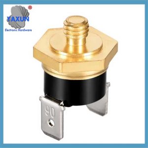 KSD301 M4 M6 30°C - 180°C Temperature Switch Hexagonal Copper Head 250V 10A Bent Leg Thermostat