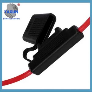 MAXI Inline Fuse Holder, Black w- Red Leads, 8~10 Ga, 60 放大器