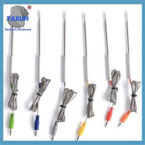 Oven temperature sensing application temperature sensor with silicone sleeve, stainless steel probe