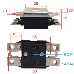 Automatic Reset Phenolic 45 Amp Thermostat Dimensions