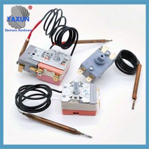 Water heater temperature control capillary temperature limiter