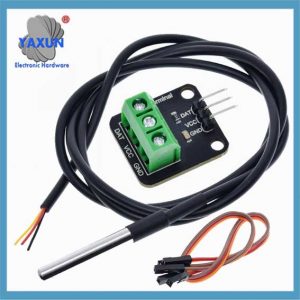 DS18B20 temperature sensor 1-wire waterproof cable + adapter board set