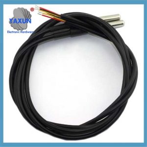 Range(-55℃~ +125℃) 6mm Temperature Probe Sensors for Arduino Measuring The Air Temperature, Liquids DS18B20-3M-5