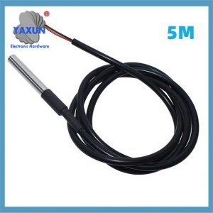 Stainless steel waterproof DS18b20 temperature probe 1-Wire 1, 2, 5 meters