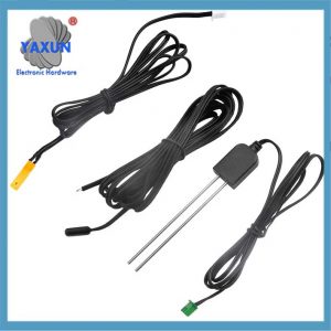 1m NTC 10K Temperature Sensor Soil Humidity Sensor Thin film thermistor Probe Air Waterproof Probe XH2.54 Terminal High Accuracy