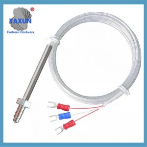 3-Wire PT100 PT1000 Screw M6 Thread Thermal Resistance Temperature Sensor