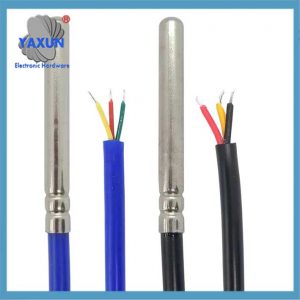 DS18B20 Temperature Sensor Probe 304 Ruostumaton teräs 6 * 50MM OD 5.0MM Waterproof Dustproof PVC SL Sensors Cable 1M Length