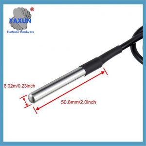 Ds18B20 Sensor Module Kit Waterproof 100Cm Digital Sensor Cable Stainless Steel Probe Terminal Adapterds Accessories