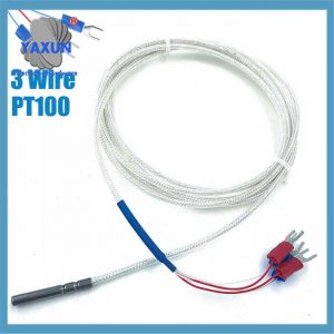 PT100 3 Wire Temperature Sensor K type Thermocouple Probe Laboratory, Industrial