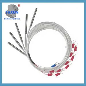 PT1000-550BW Temperature Sensor Probe for CR-10 Plating Copper,3D Volcan, V6 Brass 3D Printer Heater Block Thermistor Sensor Probe Resistant to high Temperature 1.5M/59 inch