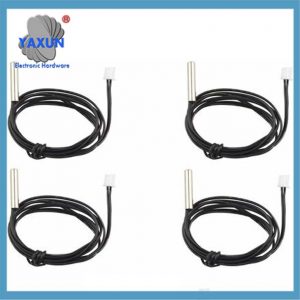 Waterproof NTC 10K 1% 3950 Thermistor Temperature Sensor Probe, 1m Extension Cable, Temperature Detector